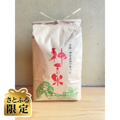 【さとふる限定】京都丹波産天日干しササニシキ玄米(栽培期間中農薬不使用) 5kg