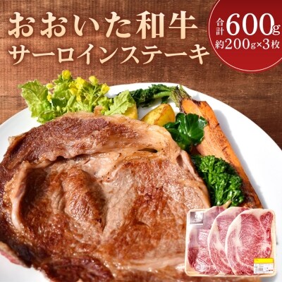 おおいた和牛(豊後牛)サーロインステーキ600g(200g×3枚) 【C186】