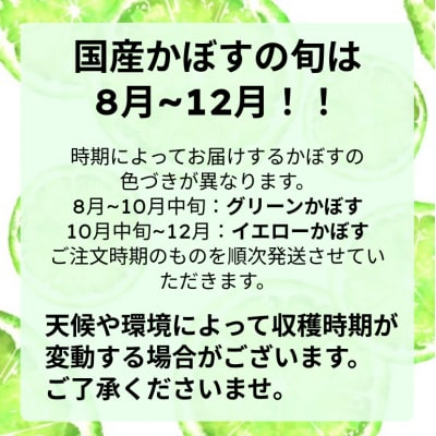 【大分県産直】久井田農園のかぼす 20kg 【112600400】【株式会社andK】