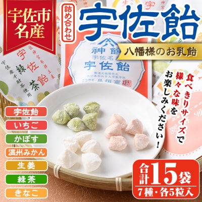 宇佐飴 詰め合わせ(15袋)【112800500】【岡部商事】