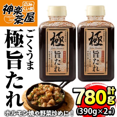 極旨たれ(計780g・390g×2本)【111100102】【かぐら】
