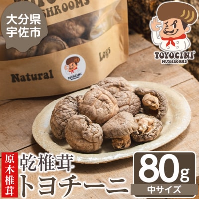乾椎茸 トヨチーニ・中サイズ(80g)【110300201】【松重　拓志】