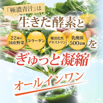 極濃青汁(計90g・3g×30包) 【115400101】【無塩ドットコム】