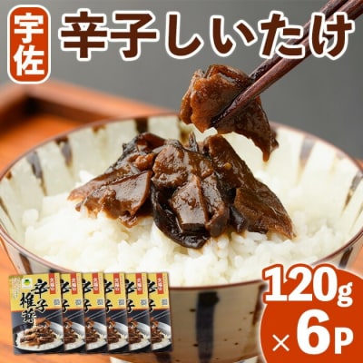 宇佐名物 辛子椎茸 (120g×6P)【102200500】【観光館　文福】