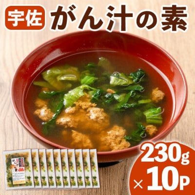 宇佐名物 がん汁の素 (230g×10P) 【102200600】【観光館　文福】