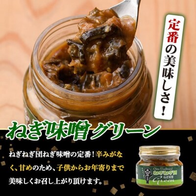 ねぎ味噌 (グリーン×3個)ねぎねぎ団 調味料【110700100】【葱屋おおくぼ】