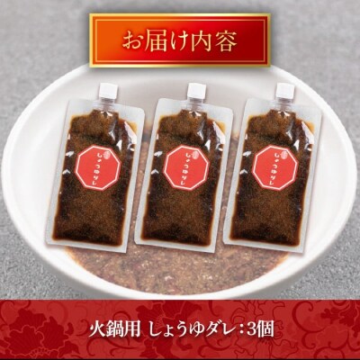 火鍋付けダレ(3個) しょうゆダレ【114100200】【HotPot Chai】