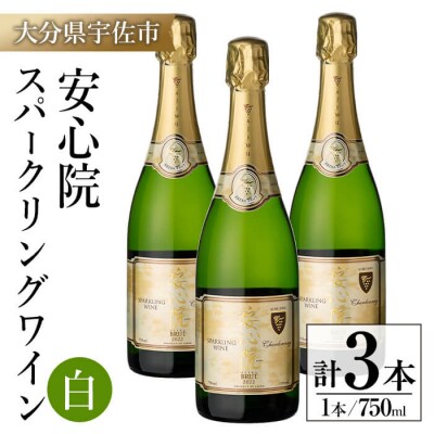 安心院スパークリング 白 750ml 3本【104304800】【山添産業】