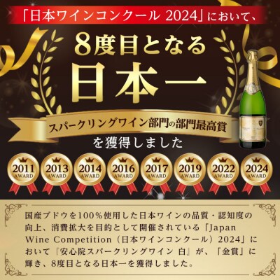 安心院スパークリング 白 750ml 3本【104304800】【山添産業】