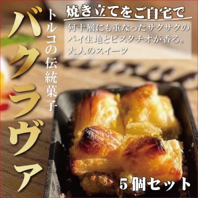 焼き立てをそのまま　トルコの伝統菓子　ピスタチオバクラヴァ　5名用　ギフト　焼き菓子　スイーツ