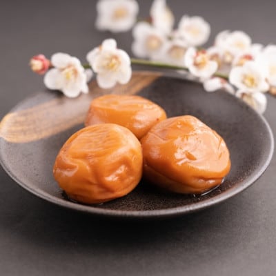 完熟紀州南高梅　はちみつ梅干し　500g　化粧箱入り風呂敷包み　塩分8%　ギフトにも◎
