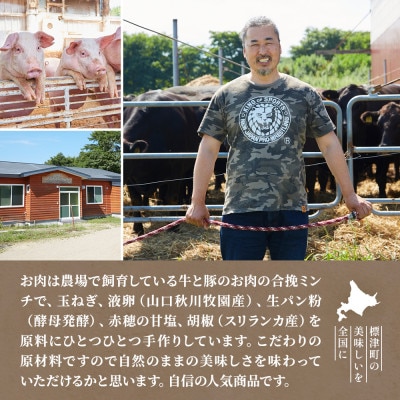 生ハンバーグ20個セット　冷凍 国産 牛肉 豚肉