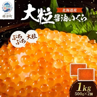 北海道産【大粒】醤油いくら500g×2個 イクラ 北海道 人気 おすすめ 魚卵 天然