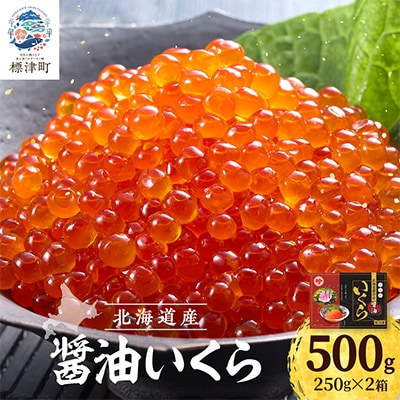 【令和6年】醤油いくら500g(250g×2) イクラ 北海道 人気 おすすめ さけ 魚卵 天然