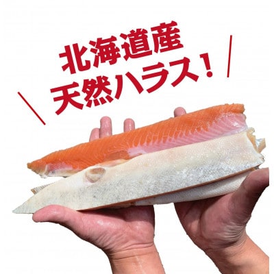 マ印　北海道標津産天然鮭ハラス　500g×2p