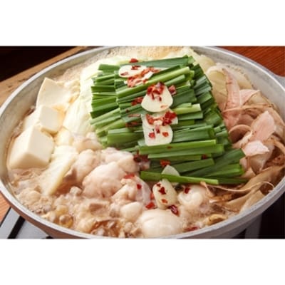 【400g】国産黒毛和牛のぷりぷり小腸を使用した、ダシが決め手「あごだしもつ鍋」セット 4～5人前
