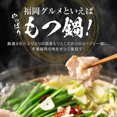 国産牛もつ鍋2人前×3セット(醤油味)