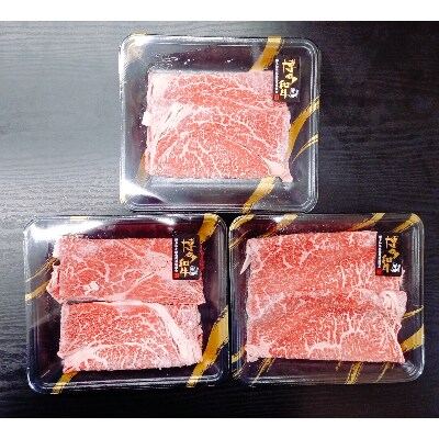 博多和牛　すき焼き用もも&焼肉用肩ロース 2種セット (計約900g)(田川市)