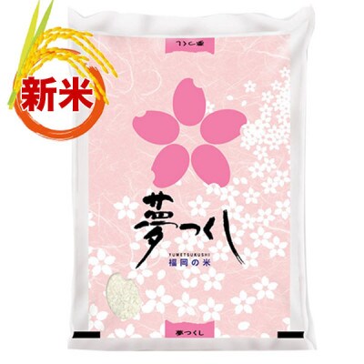 【令和5年産】福岡県産ブランド米「夢つくし」無洗米　5kg(田川市)