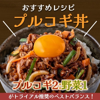 味付け牛肉プルコギ2.4kg(400g×6p)