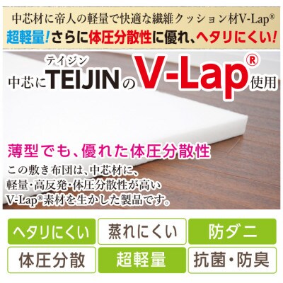 軽量ダブルラッセル敷き布団(KAN0112S)