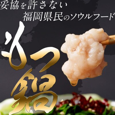 博多名物の醤油もつ鍋セット 4人前(もつ400g)!アイスキャンディー6本付き!(田川市)
