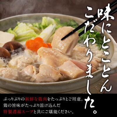 鶏の旨味がたっぷり!博多風水炊きセット 3～4人前。アイスキャンディー6本付き!(田川市)