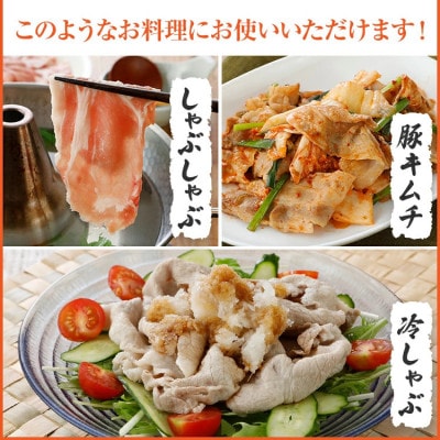 ふくよか豚　お試ししゃぶしゃぶ(バラ+ロース)セット　計600g(田川市)