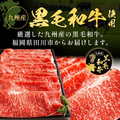 九州産黒毛和牛 牛肉モモスライス 旨味仕立て 400g(田川市)