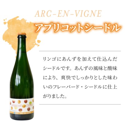 【アルカンヴィーニュ】シードル 3種セット(シードル・ゆずシードル・アプリコットシードル)