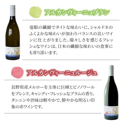 カジュアルワイン 2種セット (赤・白) ワインセット【アルカンヴィーニュ】