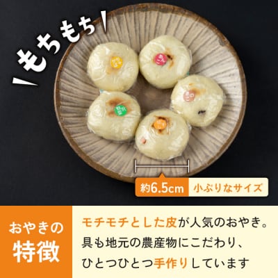 おやき5種 20個セット(野沢菜、切り干し大根、きのこ、あんこ、季節のおやき)【北御牧村味の研究会】