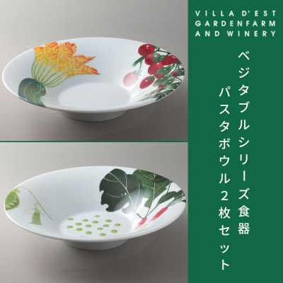 【ヴィラデストワイナリー】ベジタブルシリーズ食器　パスタボウル2枚セット