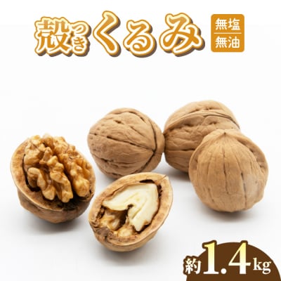 殻つきくるみ約1.4kg(2025年収穫分)