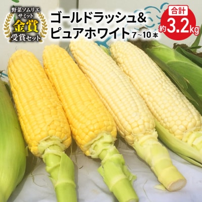 【先行受付2026年発送】長野県産とうもろこし(ピュアホワイト・ゴールドラッシュ)約3.2kg
