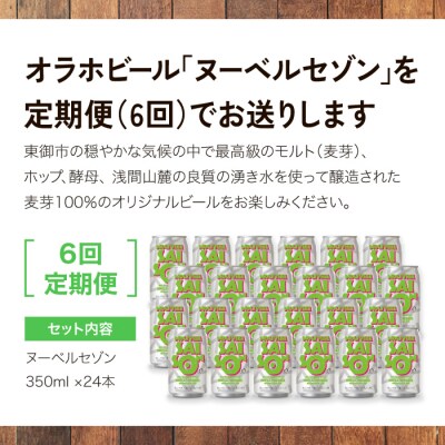 【6回定期便】クラフトビール「ヌーベルセゾン」24本|オラホビール 地ビール