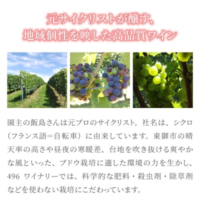 496ヴィンヤード プレミアムワイン3本セット (赤・白・ロゼ 各1本)