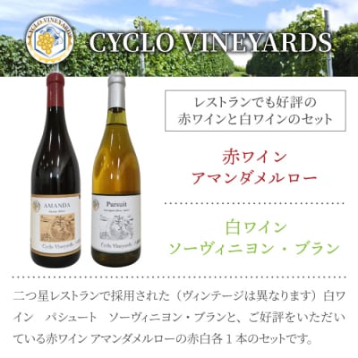496ヴィンヤード プレミアム赤白ワインセット (赤・白 各1本)