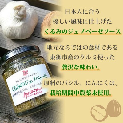 【ナチュラルファームままらいふ】 くるみのジェノベーゼ・紅玉りんごバターセット