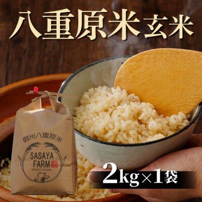 令和8年新米受付!八重原米2kg(2kg×1袋)玄米　※2026年10月以降順次発送|笹屋農園