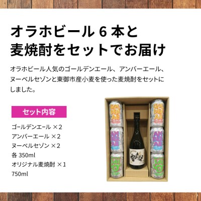 【クラフトビール】3種6本&麦焼酎セット|オラホビール