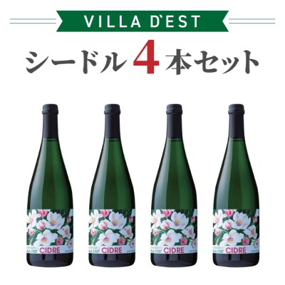 ヴィラデストワイナリー シードル4本セット