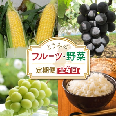 【全4回】とうみのフルーツ・野菜頒布会(2025年発送)