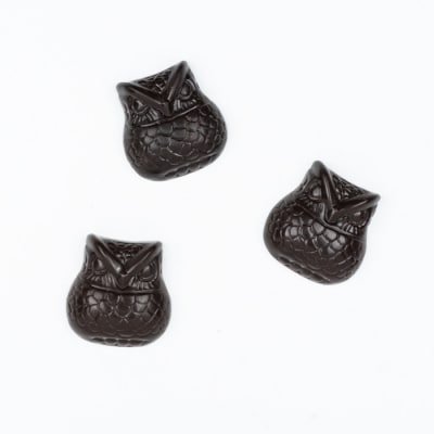 【OJAS PURE CHOCOLATE.】木箱入りフクロウチョコレート 3粒入り