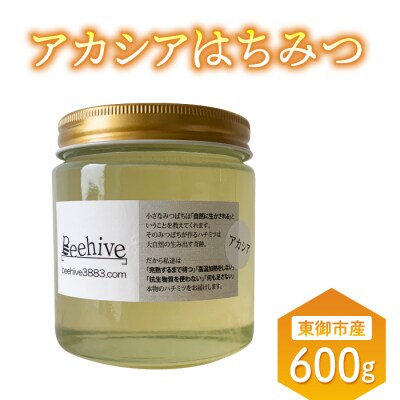 旅する養蜂家厳選!東御市産アカシアはちみつ600g【ビーハイブ】
