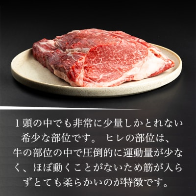 【信州プレミアム牛】牛ヒレブロック 1kg(小田切牧場)