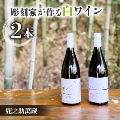 【鹿之助萬蔵】彫刻家がつくる白ワイン2種飲み比べ(2本)