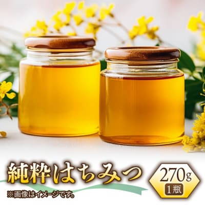 【 非加熱・抗生物質、抗菌剤等化学物質不投与 】日本みつばちの純粋はちみつ270g