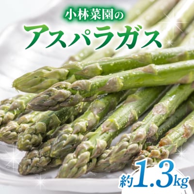 先行予約【小林菜園】農家直送!アスパラガス1.3㎏(L〜3Lサイズ)|2025年3月末以降発送
