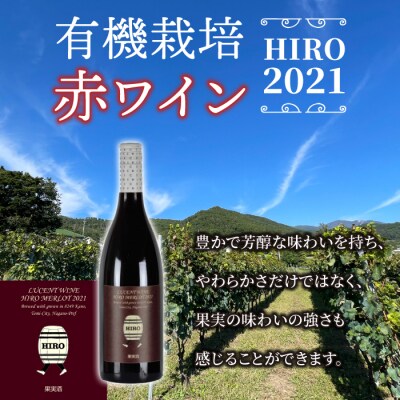 東御市産赤ワイン HIRO 4本 飲み比べセット(2023,2021,2020,2019)|メルロー